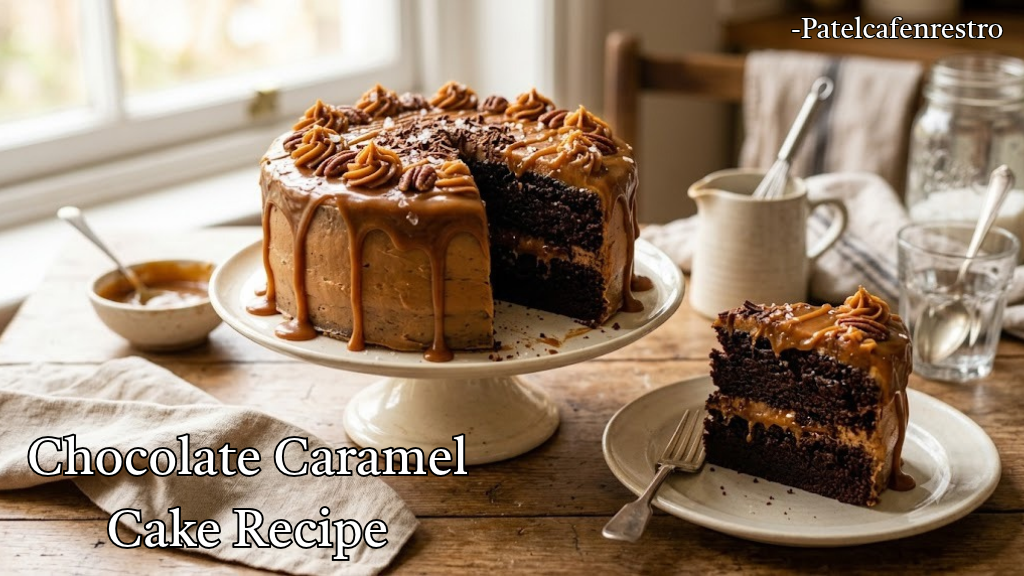 You are currently viewing Easy Chocolate Caramel Cake Recipe – Soft, Moist & Delicious Eggless Cake