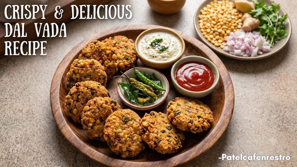 You are currently viewing Dal Vada Recipe South Indian Style: Authentic and Crunchy Fritters