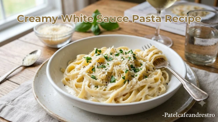 How to make white sauce pasta at Home | Easy White Sauce Pasta Recipe