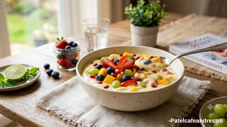 Easy and Creamy Fruit Custard Recipe | Chilled Custard recipe