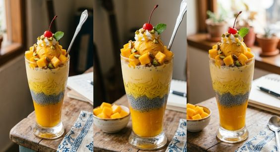 Tasty and Easy Mango Falooda Recipe | 5 tasty mangoes recipe