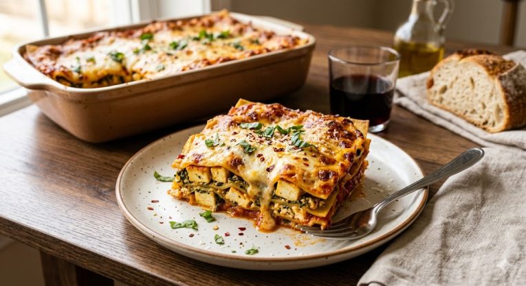 Cheesy veg Paneer Lasagna Recipe | How to make lasagna