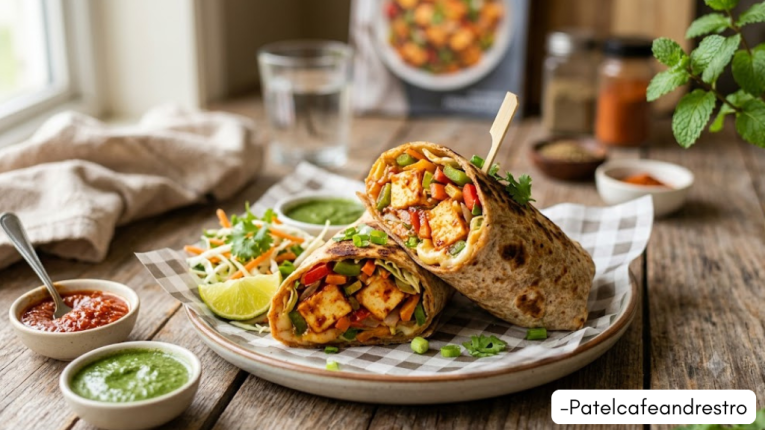 How to Make Paneer Schezwan Frankie | Paneer Schezwan Wrap Recipe