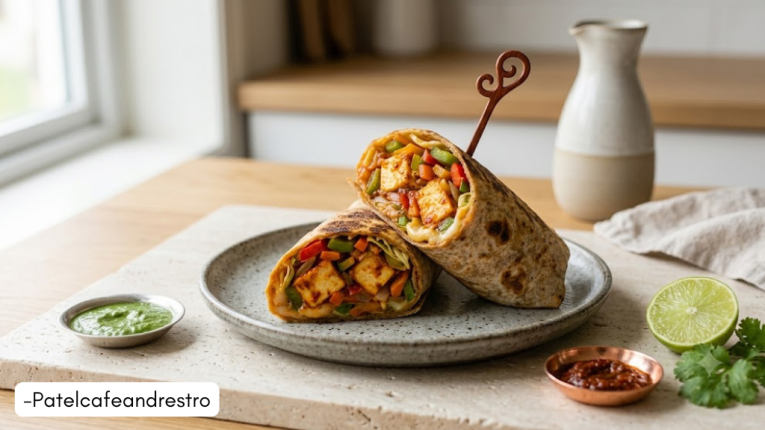 Street-Style Paneer Schezwan Frankie Recipe | Schezwan Paneer Wrap Recipe