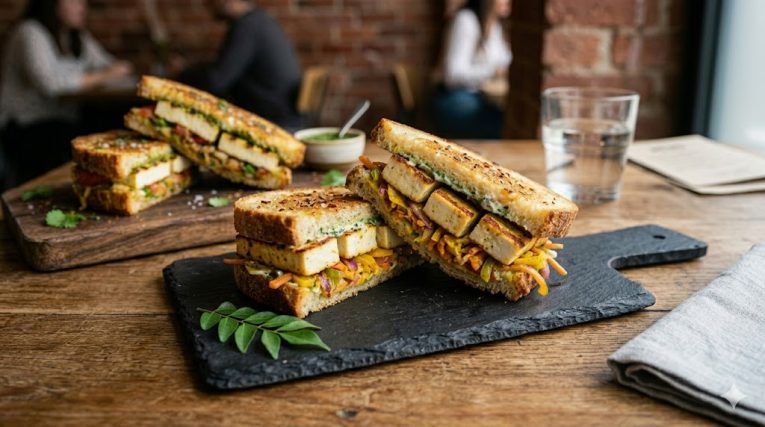 Best cafe style paneer cheese sandwich recipe at home