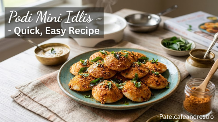 South indian Style Podi Mini Idli Recipe | Homemade Podi mini Idli recipe