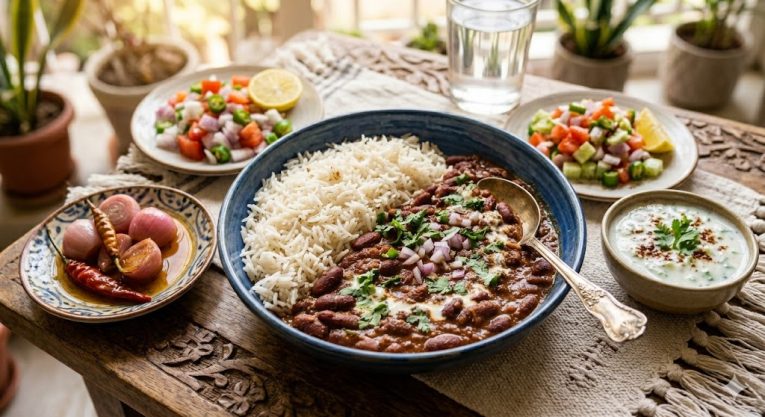 टेस्टी और मसालेदार राजमा चावल रेसिपी |Dhaba Style Rajma Chawal recipe in Hindi