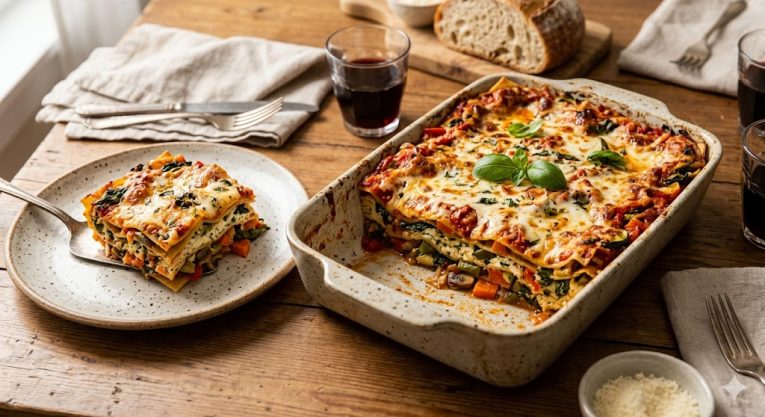 How to Make Indian-Style Lasagna | Vegetarian Lasagna Recipe