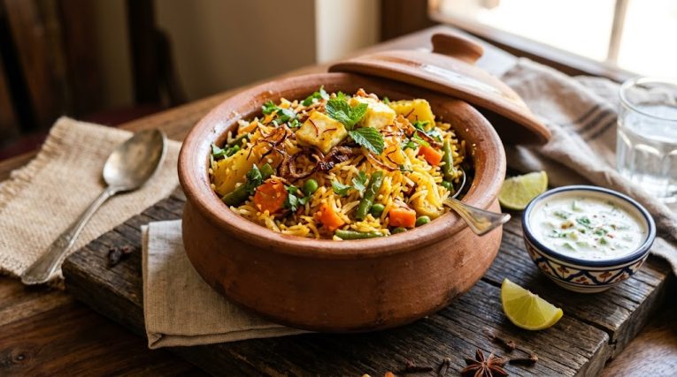 वेज हांडी बिरयानी रेसिपी (Veg Handi Biryani Recipe in Hindi)